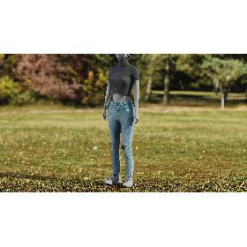 Women's Jeans Tshirt 2 model